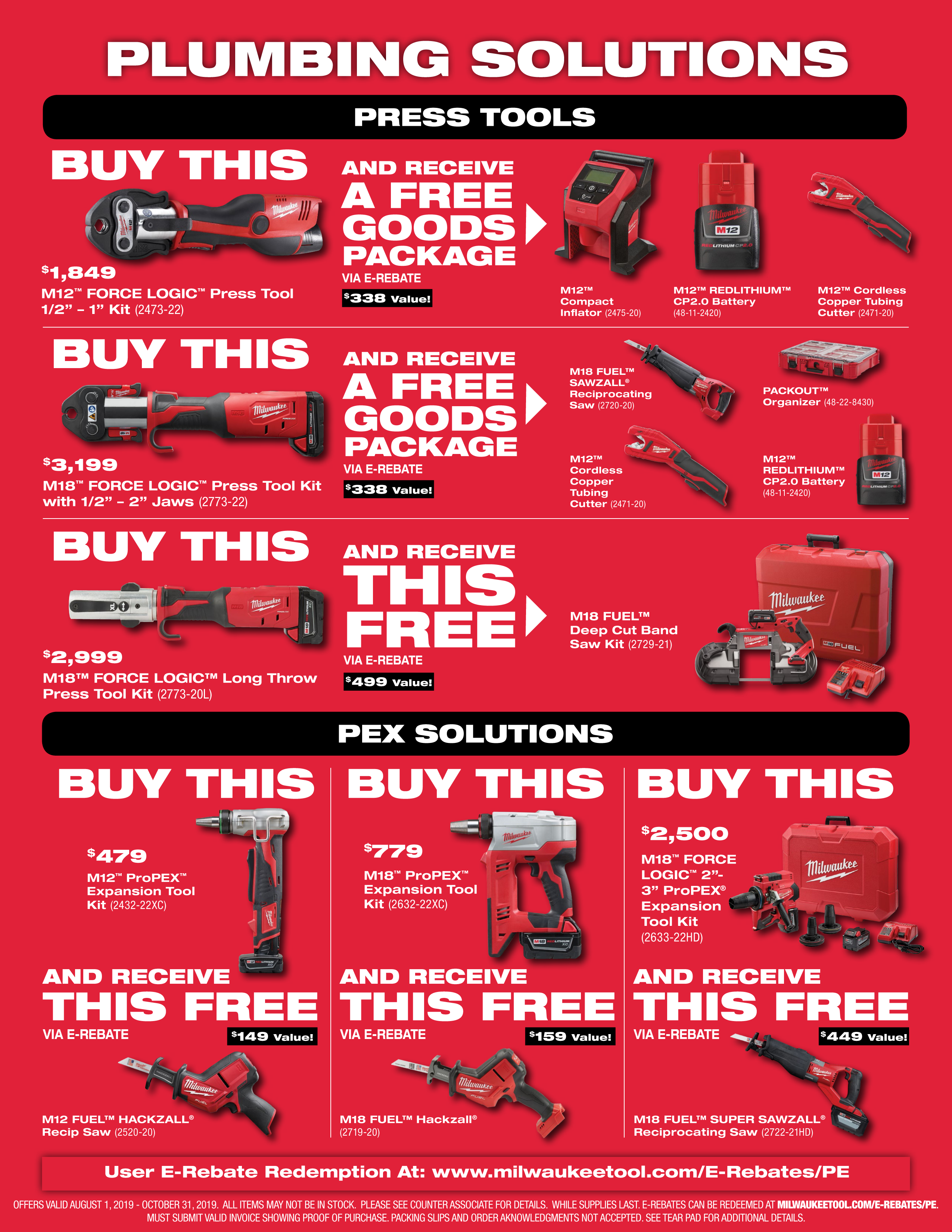 Fantastic Milwaukee Tool Promos! Rubenstein Supply Company